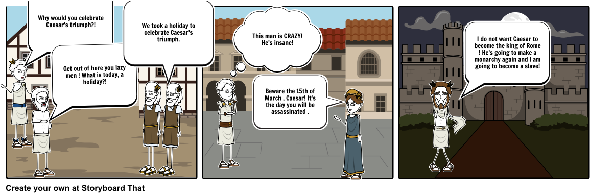 Julius Caesar - Cartoon (1164x385), Png Download