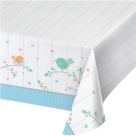 Hello Baby Boy Shower Table Cover 54"x 102" - Tablecloth (441x600), Png Download