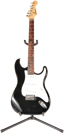 Guitarra Electrica Negra (500x550), Png Download