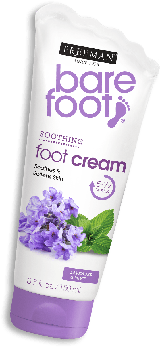 Soothing Foot Cream Lavender & Mint - Freeman Bare Foot Cream Lavender + Mint 5.3 Oz (1070x1660), Png Download