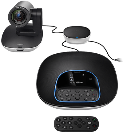 Logitech Group Hd Video Conferencing System Bundle (498x427), Png Download