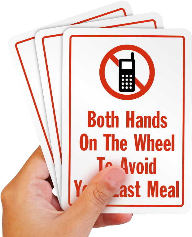 No Cell Phone Label - Cmv Drivers When Youre Distracted Were Impacted Dont (800x800), Png Download