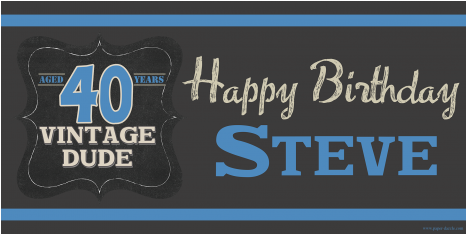 Birthday Banners Vintage (465x465), Png Download