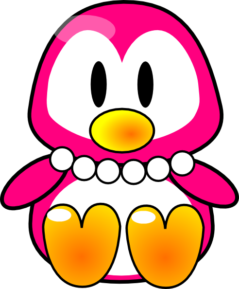 Pearl Penguin Clip Art - Clip Art (492x594), Png Download