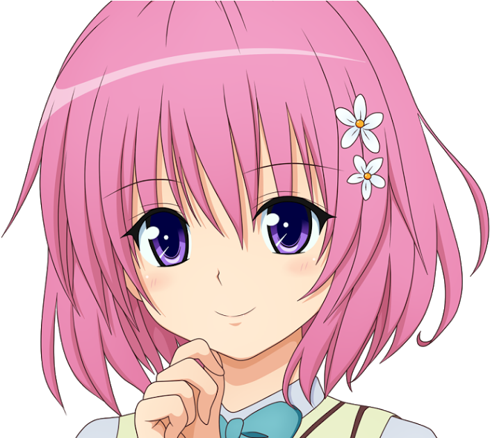 Short Pink Hair Anime Character (1200x630), Png Download