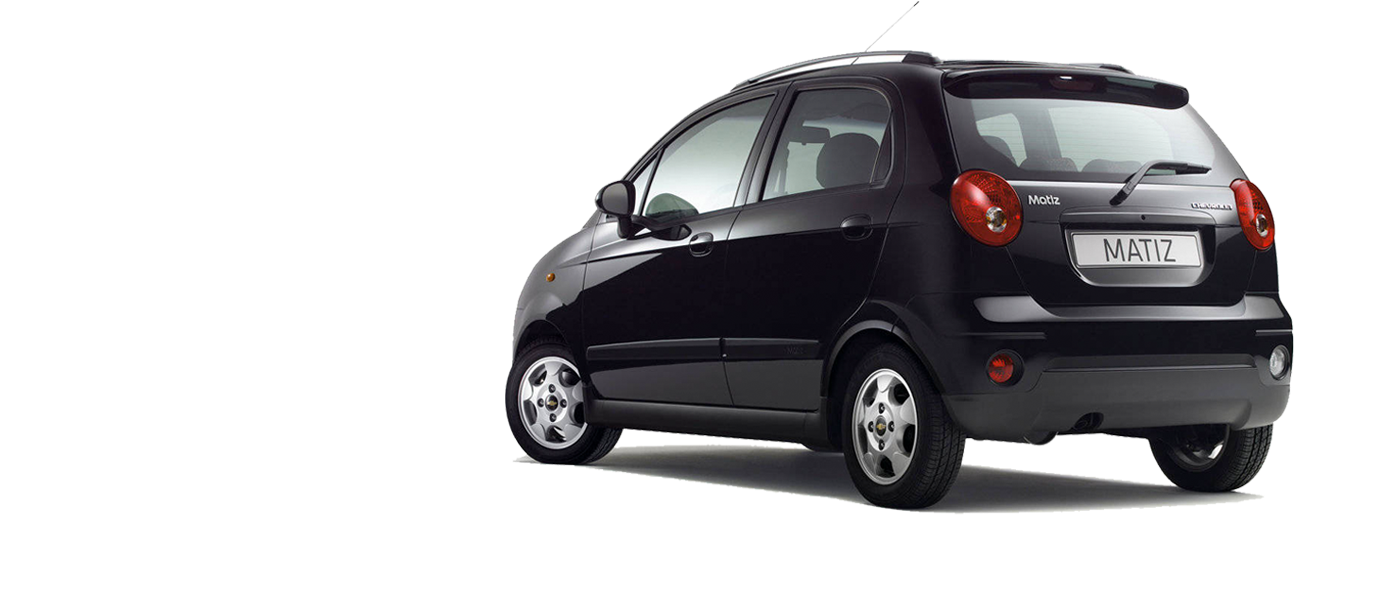 Car Rear View P - Chevrolet Matiz Nera (1440x900), Png Download