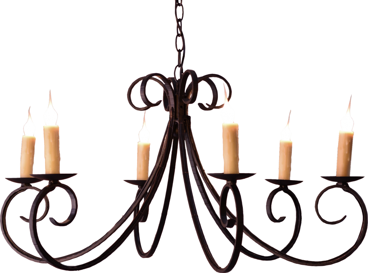 Halloween Chandelier Clipart - Gothic Chandelier Transparent Png (1200x891), Png Download