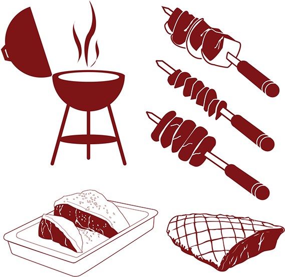 Infographic Depicting The Various Stages In The Making - Bbq Clip Art (600x567), Png Download