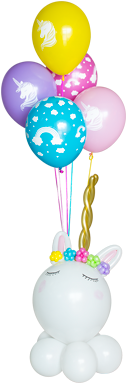 Centro De Mesa Unicornio - Centrepiece (487x390), Png Download