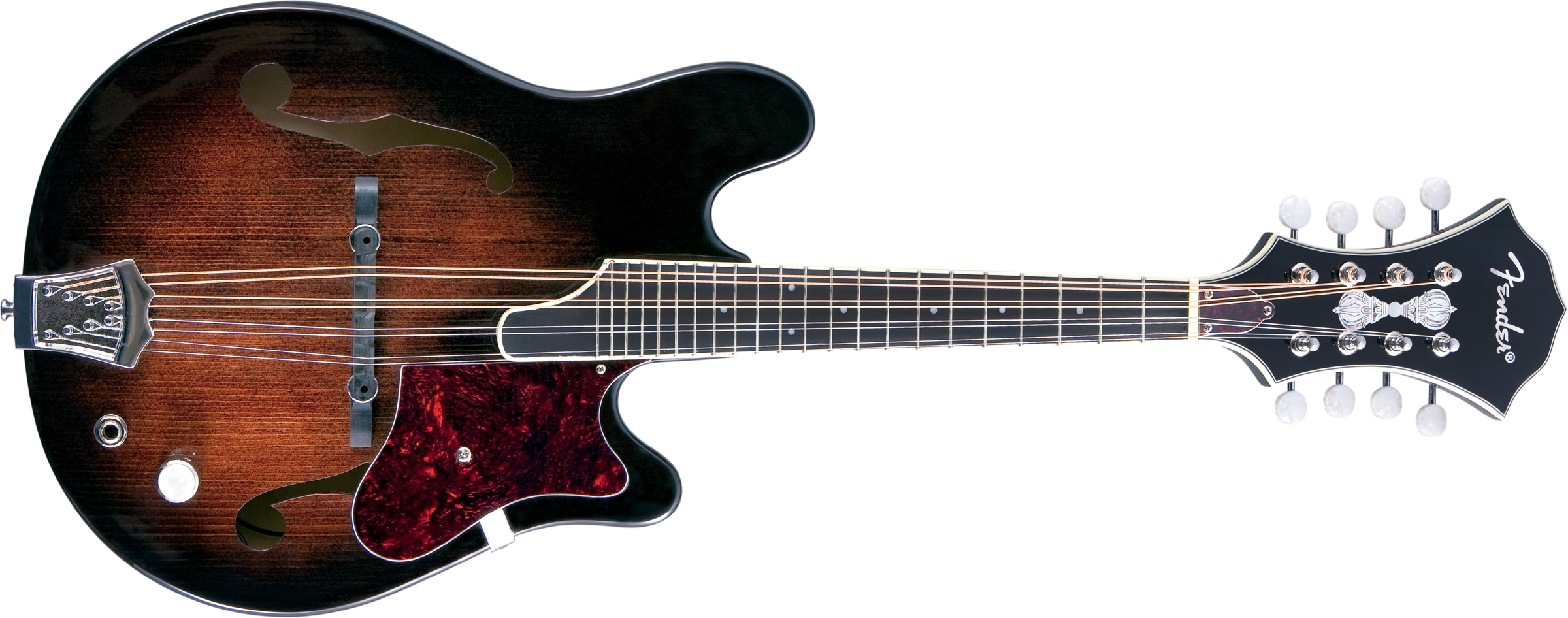 Fender Robert Schmidt Electric Mandolin In Walnut Stain (2400x946), Png Download