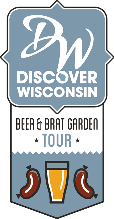 Dw Beer And Brat Garden Logo - Discover Wisconsin Logo (364x700), Png Download