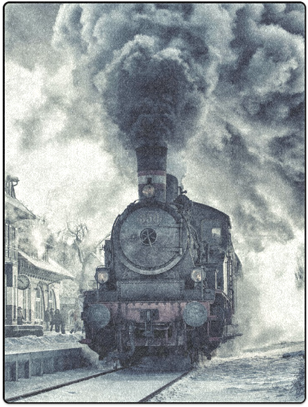 Steam Train Blanket 58"x80" - Diamond Painting Train (500x500), Png Download