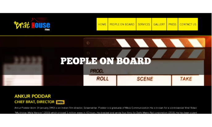 Brat House Films - Film (687x412), Png Download