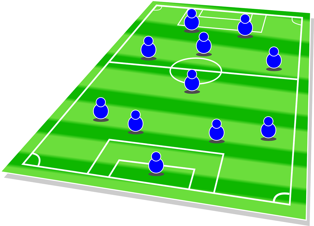 Football, Pitch, Field, Soccer, Player - Board Games Clip Art (470x340), Png Download