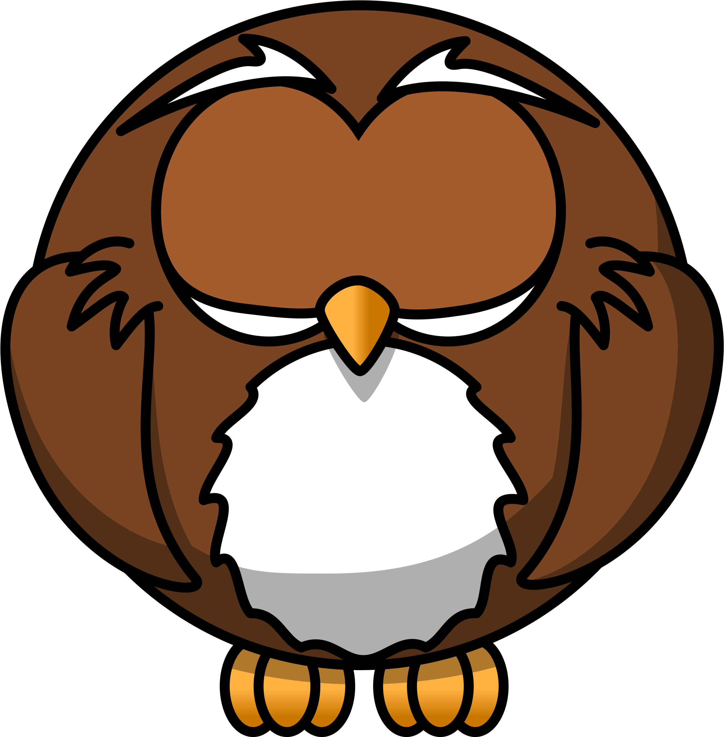This Free Icons Png Design Of Cartoon Owl (2400x2348), Png Download