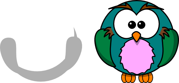 How To Set Use Colorful Cartoon Owl Svg Vector (600x277), Png Download