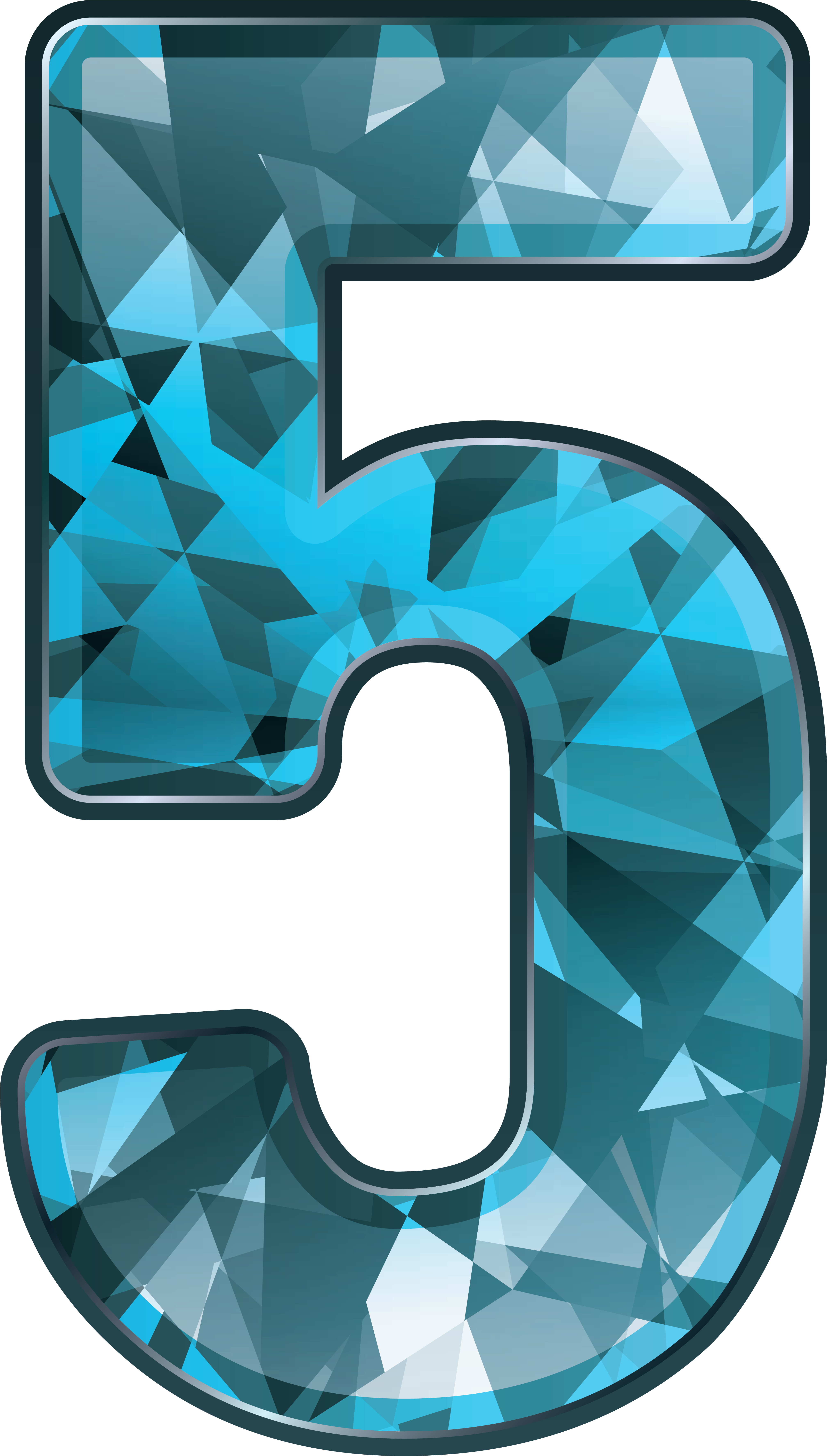 Clipart Number 5 (4332x7287), Png Download