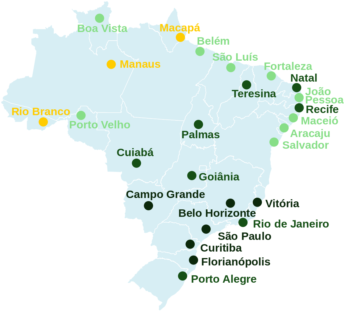 Capitais Do Brasil Por Ifdm - Capitais Do Brasil Lista (1163x1024), Png Download