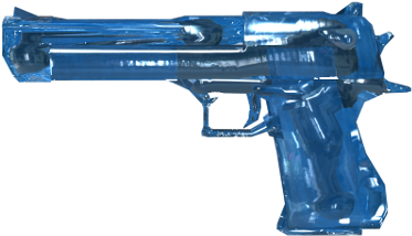 De Blue Crystal - Desert Eagle Blue Camo (600x338), Png Download