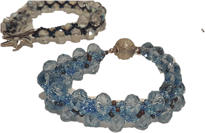 Blue Crystal Bracelet - Bracelet (500x333), Png Download
