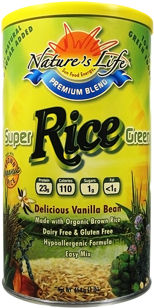 Natures Life Super Green Rice Protein Vanilla Powder-1 - Nature's Life Super Green Rice Powder Vanilla (650x650), Png Download
