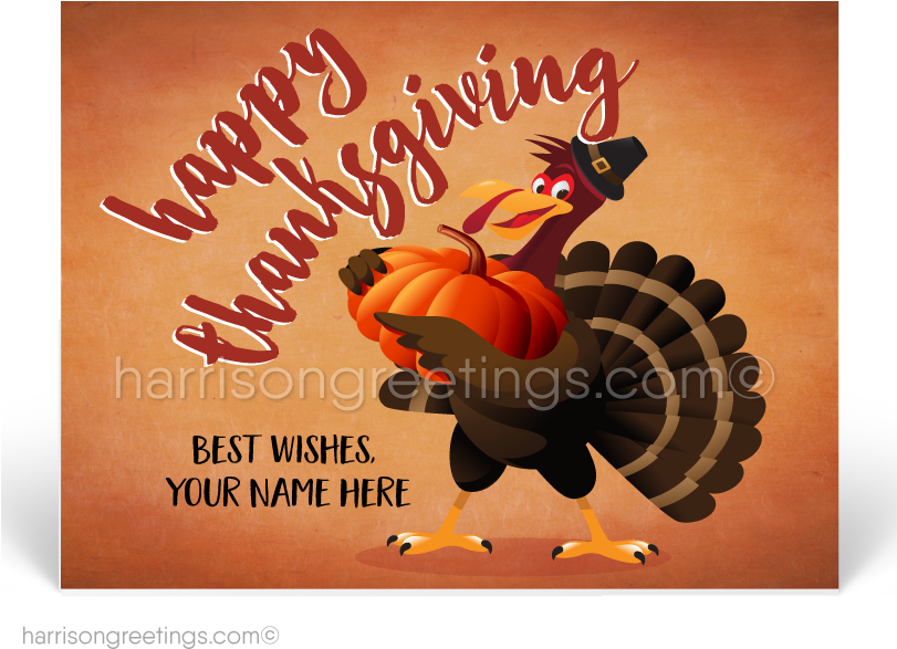 Funny Turkey Thanksgiving Postcards - Greeting Card (810x648), Png Download