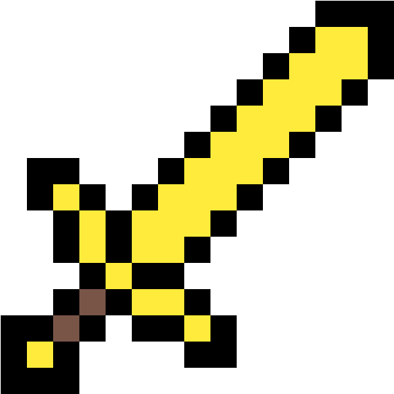 Download Gold Sword - Minecraft Coloring Pages - HD Transparent PNG ...