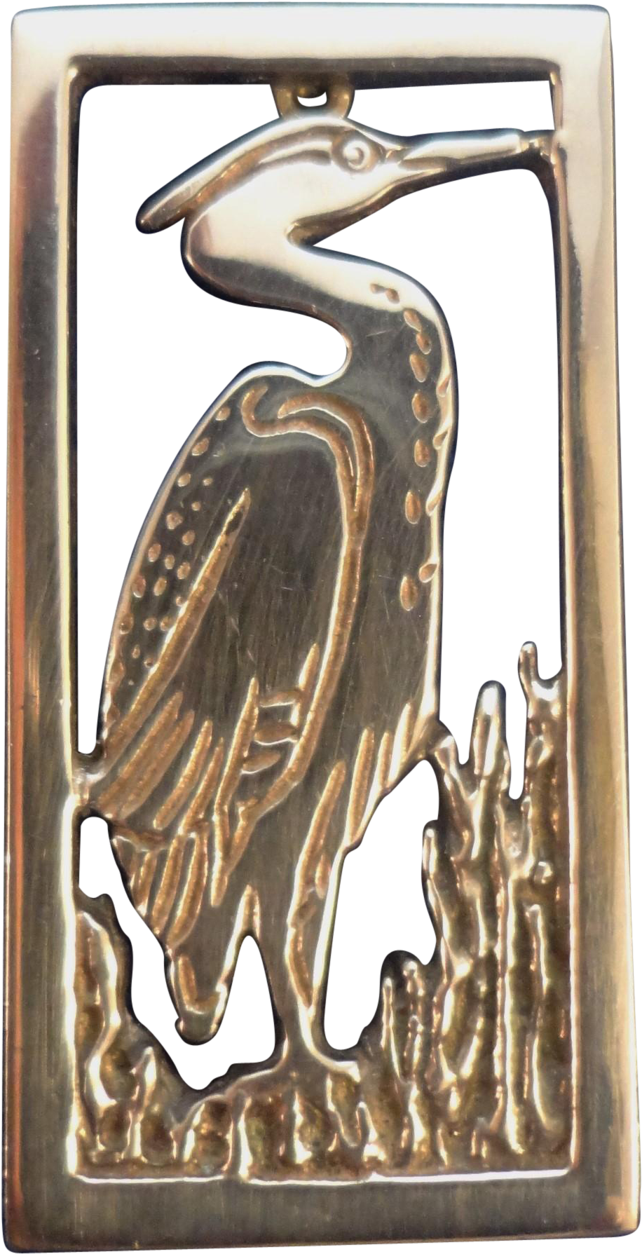 Norman Grant Sterling Silver Great Blue Heron Pin, - Ciconiiformes (1788x1788), Png Download