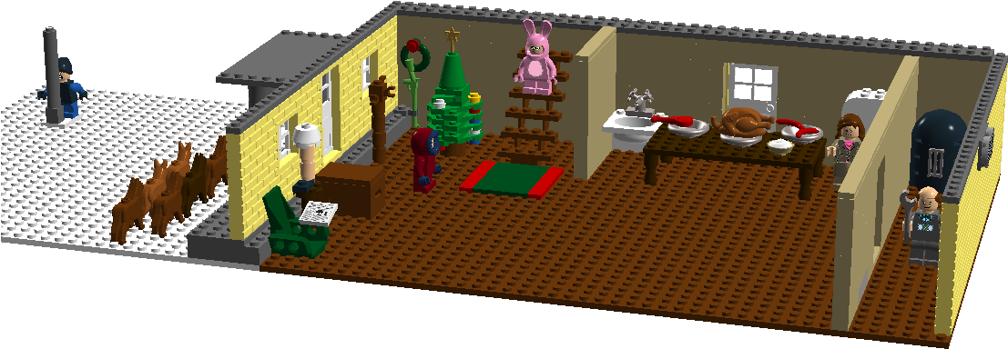 Lego A Christmas Story - House (1126x587), Png Download