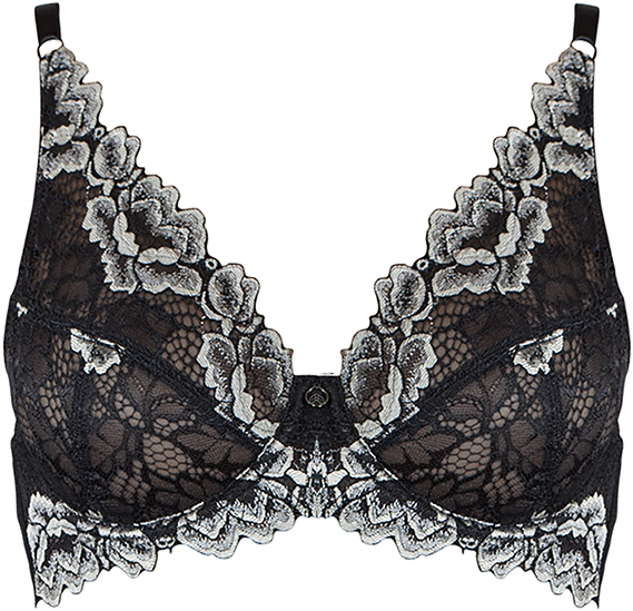Topshop Longline Bralet - Black (900x833), Png Download