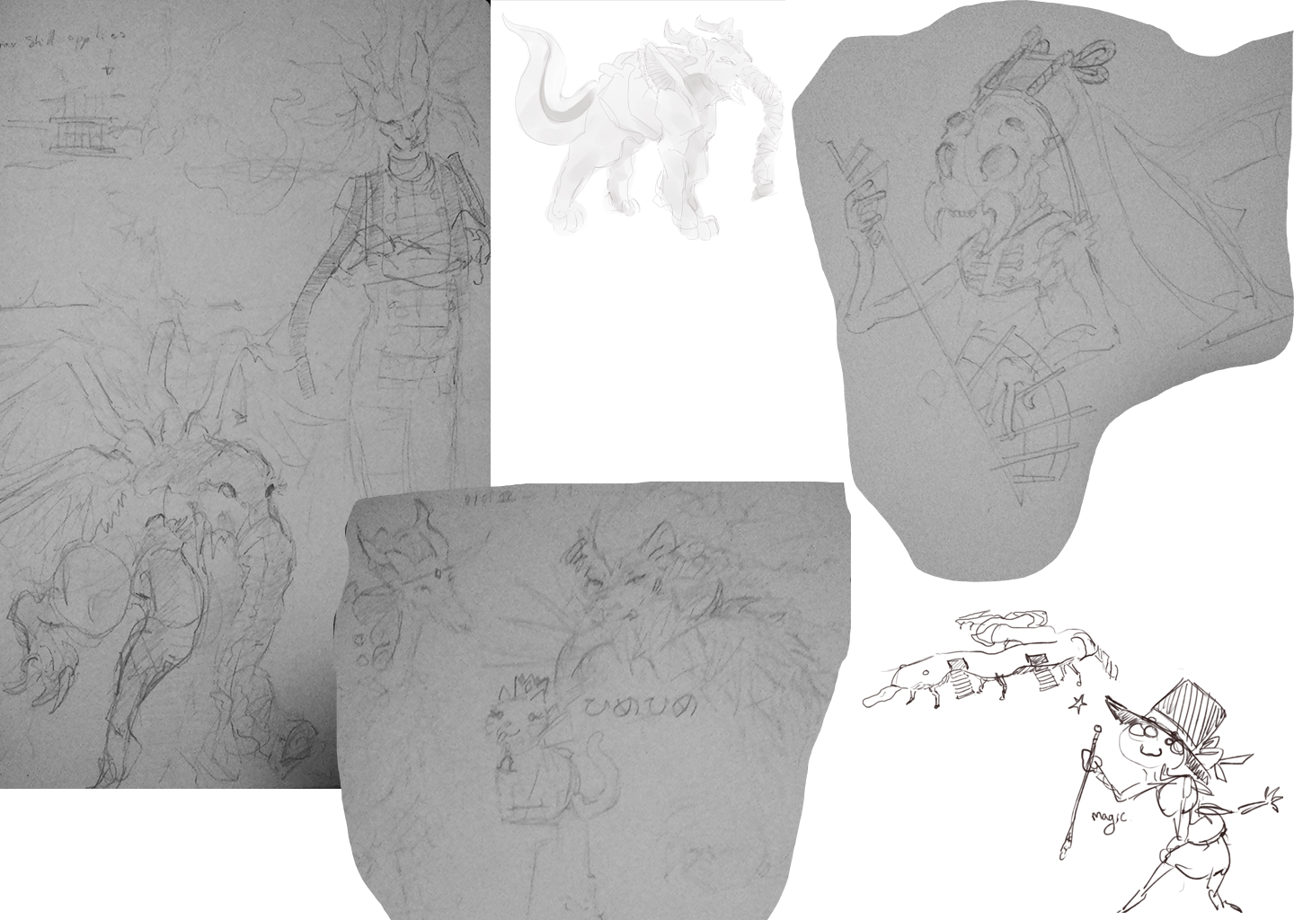 Character Sketches - Sketch (1440x1024), Png Download
