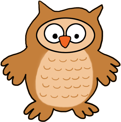 Snowy Owl Clipart Baby - Baby Owl Png (450x472), Png Download
