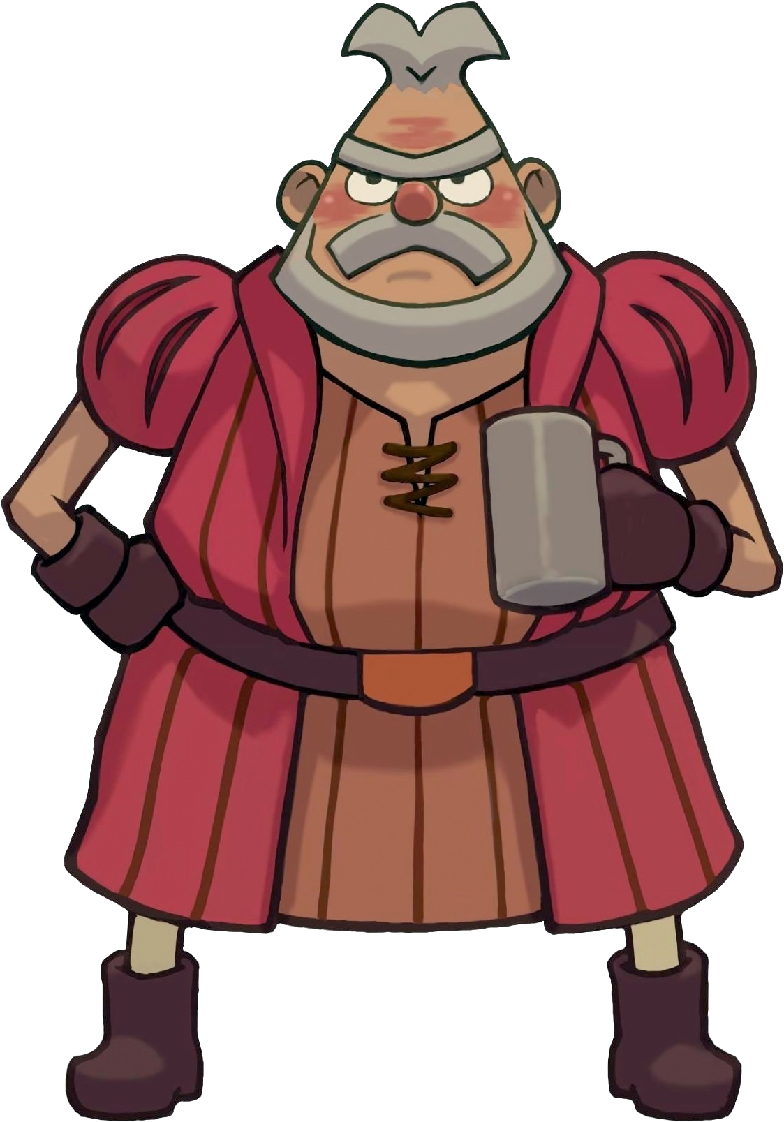 Emil Sandbag - Phoenix Wright Vs Professor Layton Aldente (1123x1607), Png Download