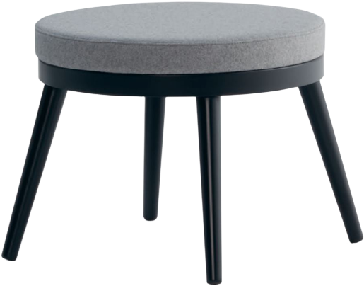 0 In Gray And Black - Footstool (800x800), Png Download