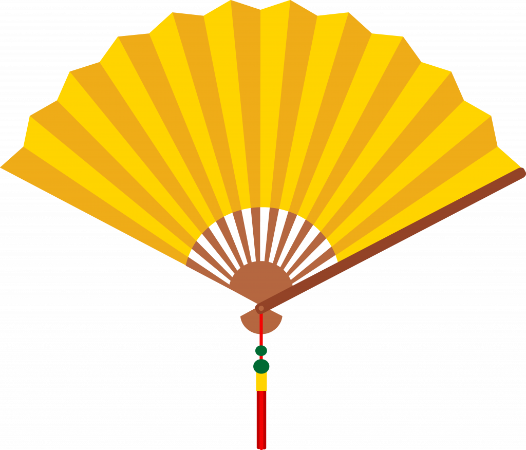 Japanese Fan Template - Fan Clipart Png (1024x876), Png Download