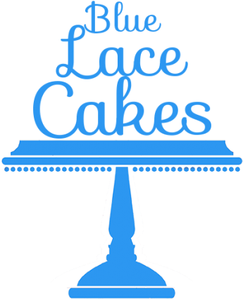 Blue Lace Cakes - Graphics And More Live Laugh Love Script Font Friendly (397x500), Png Download