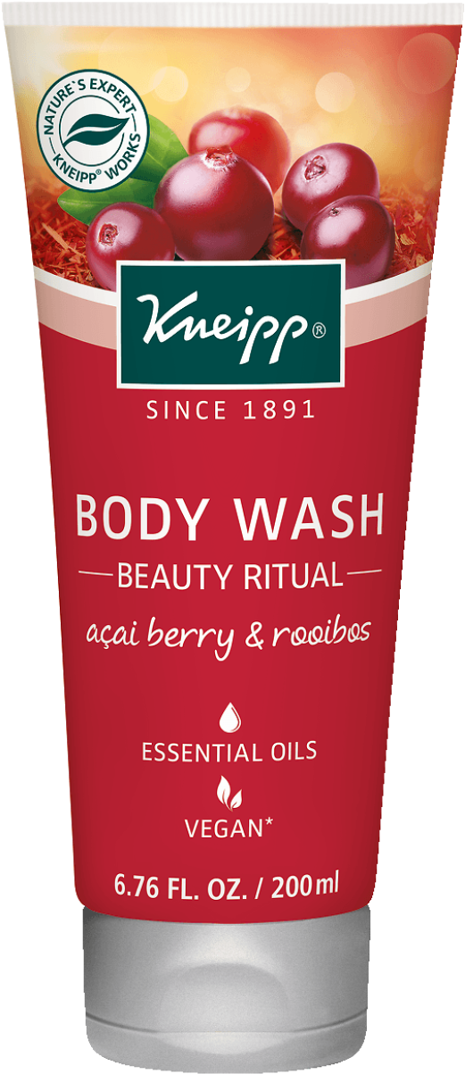Acai Berry & Rooibos Body Wash - Kneipp Acai Berry & Rooibos Body Wash - Beauty (868x1544), Png Download