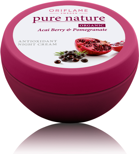 Pure Nature Acai Berry Night Cream - Pomegranate Cream For Face (645x645), Png Download