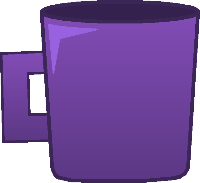 Purple Cup (640x585), Png Download