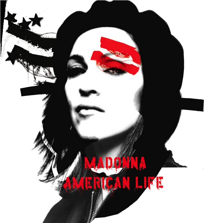 American Life - Png - Madonna American Life Album Cover (768x768), Png Download