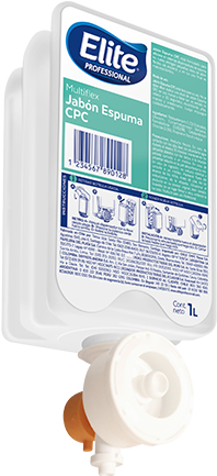Jabon Elite Espuma Antibacterial Multiflex X 1000 Ml - Triclosan (500x500), Png Download