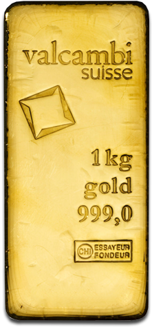 Gold Bar - Valcambi Gold 1kg Bar (500x500), Png Download