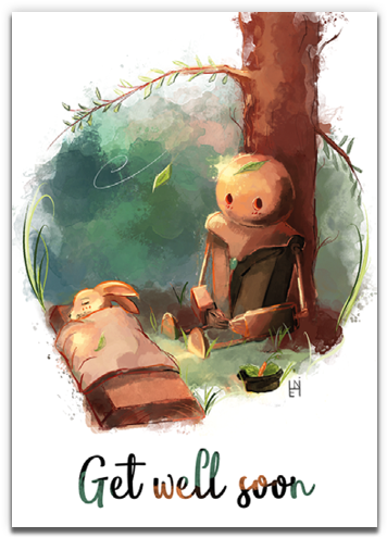 Forest Healing - Illustration (500x500), Png Download