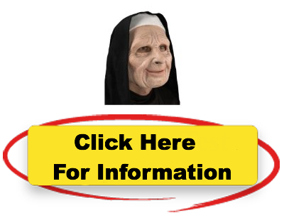 Products The Town Scary Nun Mask - Eccentric Nun Mask - Costume Accessories Masks Halloween (400x300), Png Download