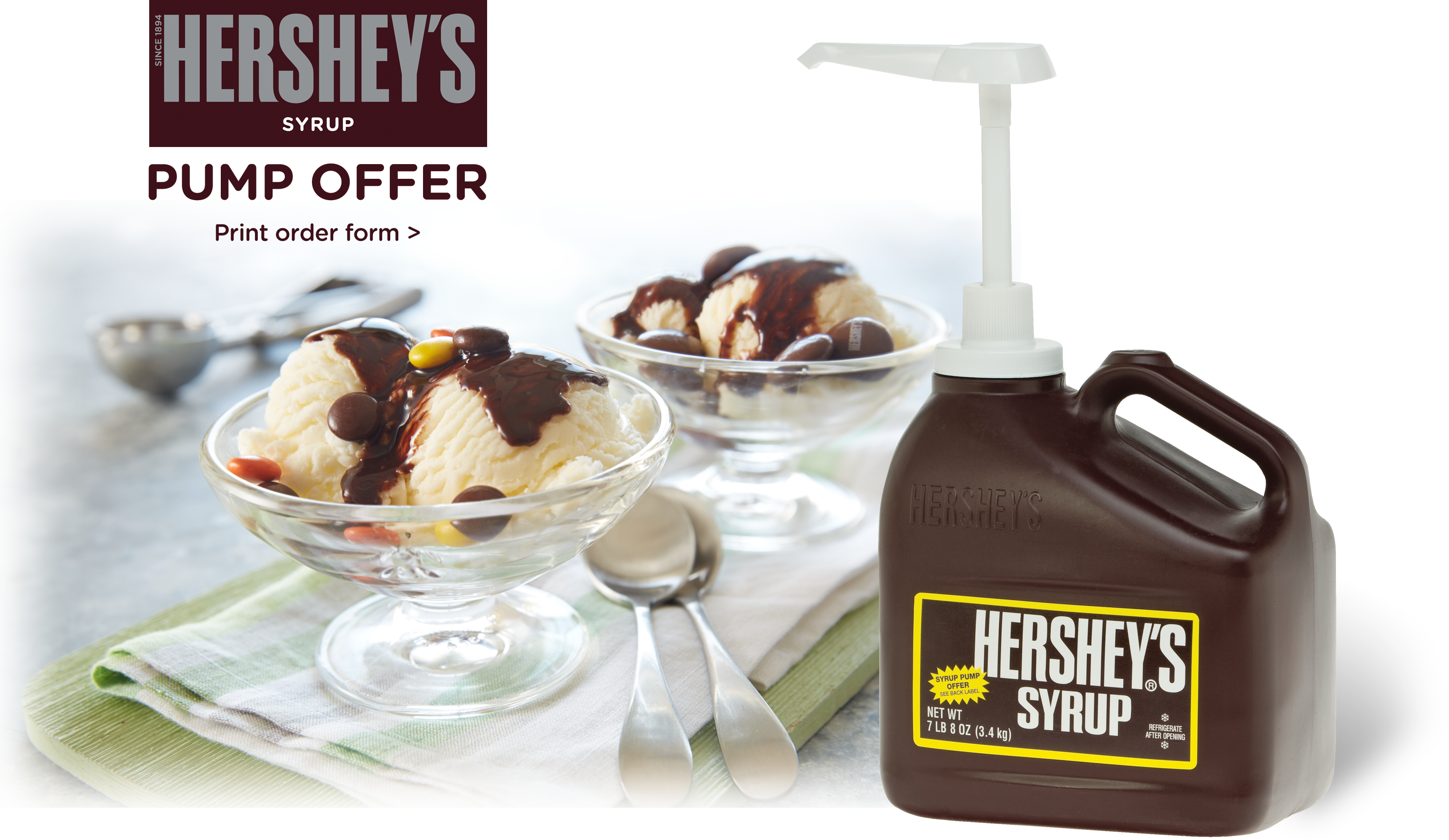 Hershey's Syrup - 120 Oz Jug (3052x1771), Png Download
