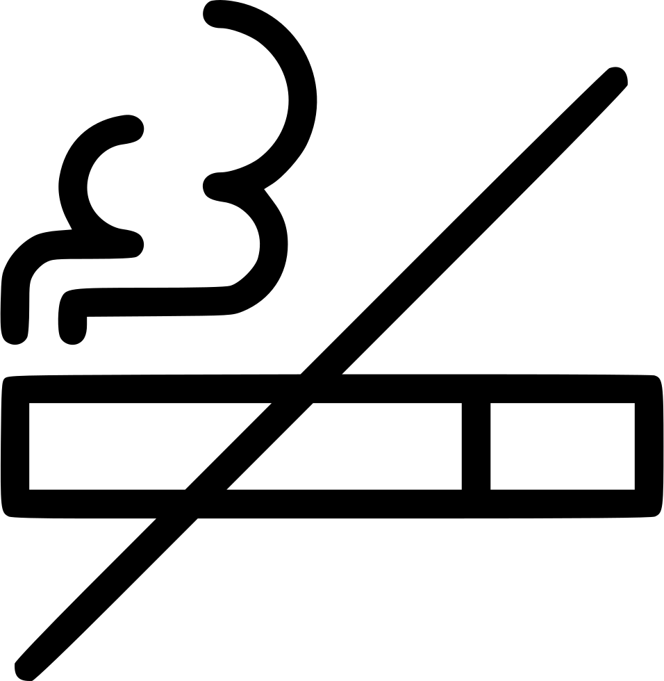 Non Smoking Rooms - Non Smoking Icon Png (956x980), Png Download