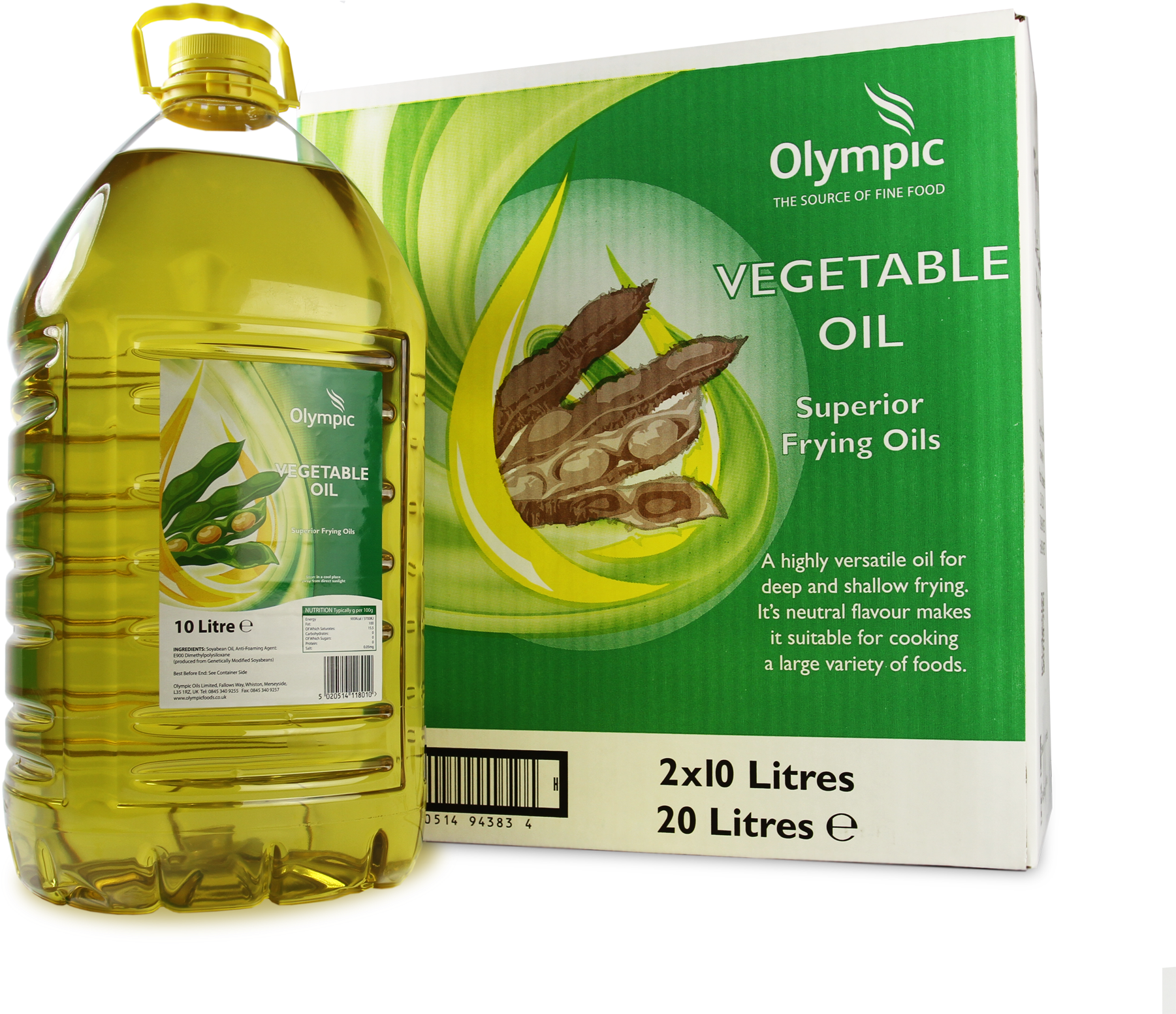 Olympic Vegetable Oil Litres Pet - Litre (1920x1639), Png Download