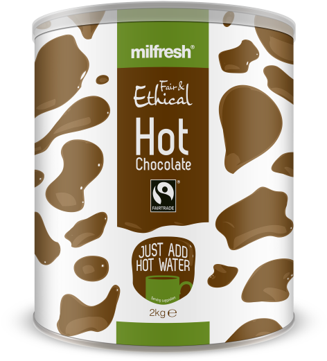 Milfresh Fair Ethical Hot Chocolate 2 X 2kg - Hot Chocolate (600x600), Png Download