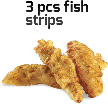 3 Pice Fish Strips - Crispy Fish Rice Box (450x450), Png Download