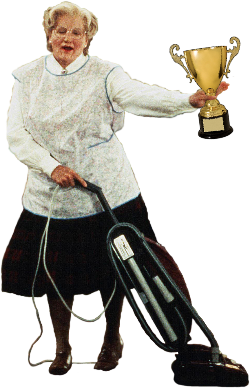 Nanny Doubtfire - Robin Williams Doubtfire Transparent (1077x1548), Png Download